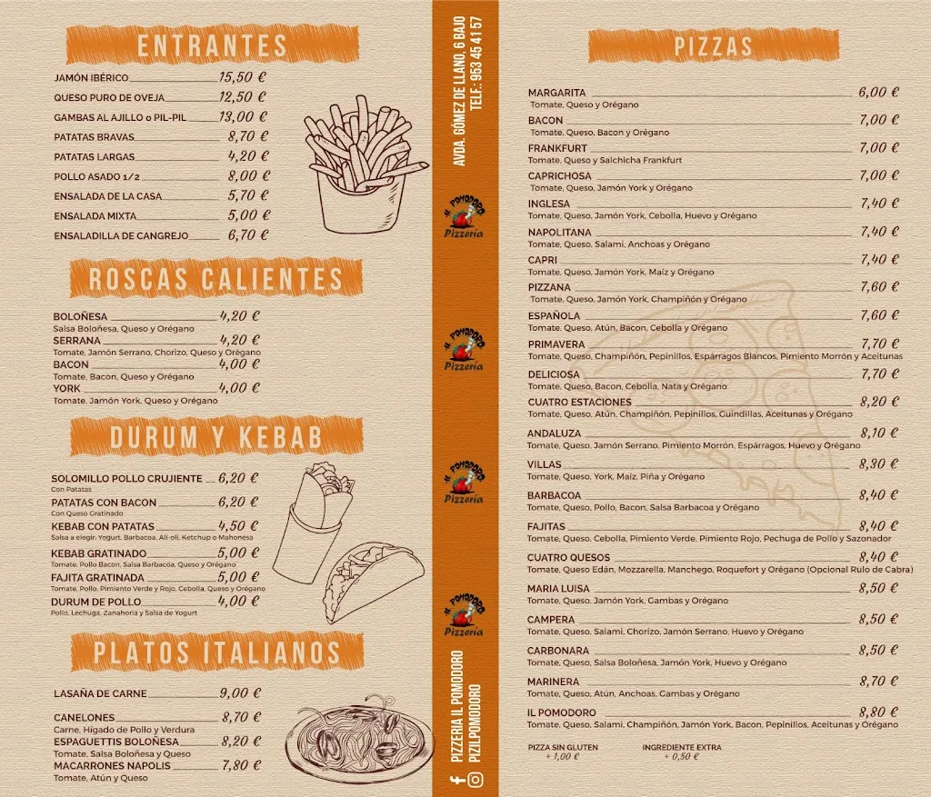 Menu_Restaurante Pizzería Il Pomodoro_Villacarrillo_image_1