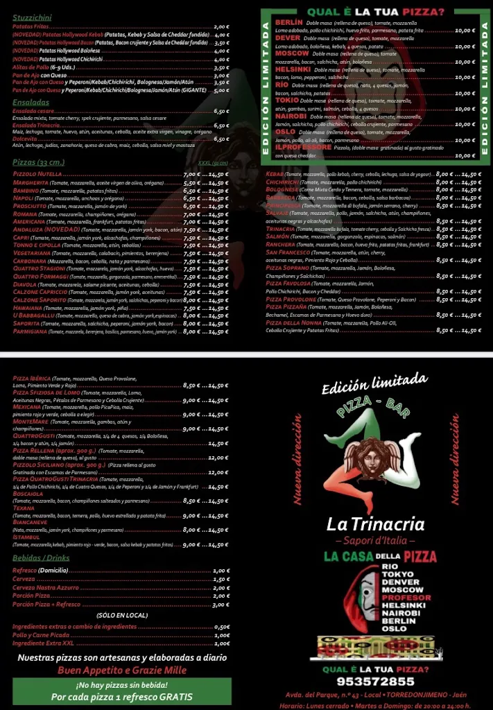 Menu_Pizza Bar La Trinacria_Torredonjimeno_image_3