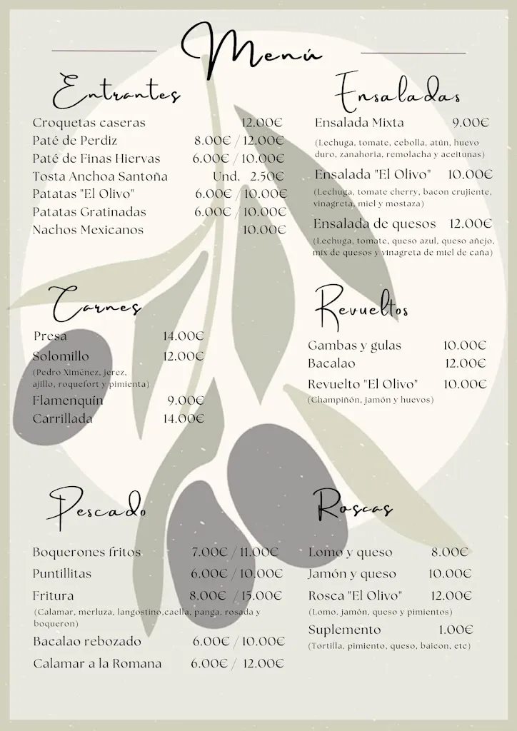 Menu_Olivo Bar Café_Torredonjimeno_image_1