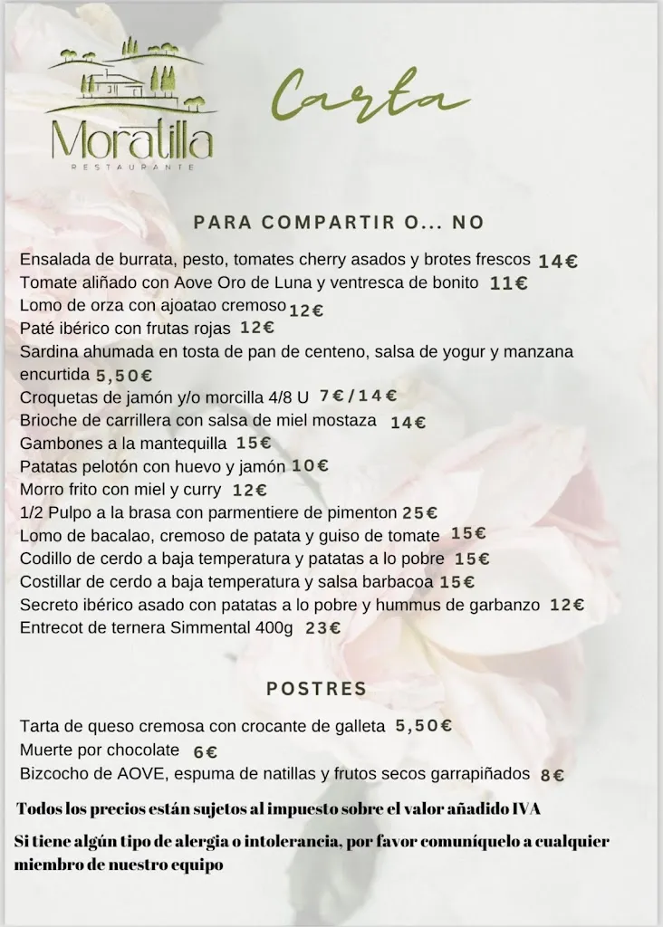 Menu_Restaurante Moratilla Villanueva del Arzobispo_Villanueva del Arzobispo_image_1