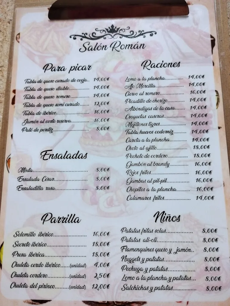 Menu_Bar La Bolera_Villanueva del Arzobispo_image_1