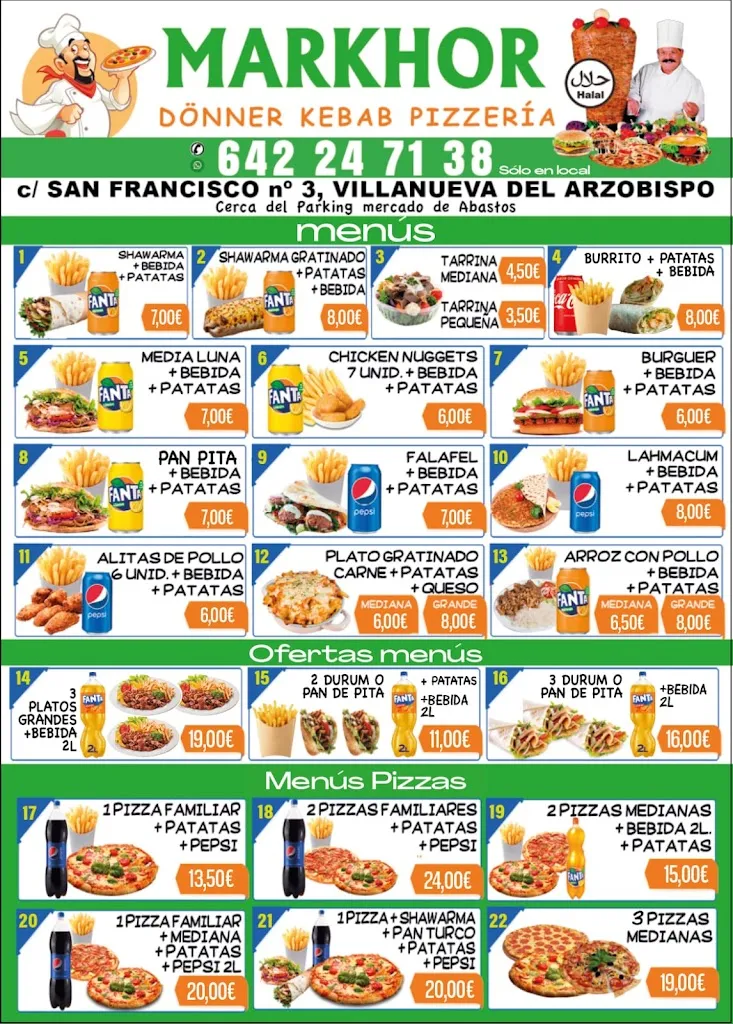 Menu_MARKHOR DONER KEBAB Y PIZZERIA VILLANUEVA DEL ARZOBISPO_Villanueva del Arzobispo_image_1