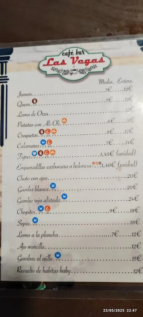 Menu_Cafeteria-Bar Las Vegas_Villanueva del Arzobispo_image_1
