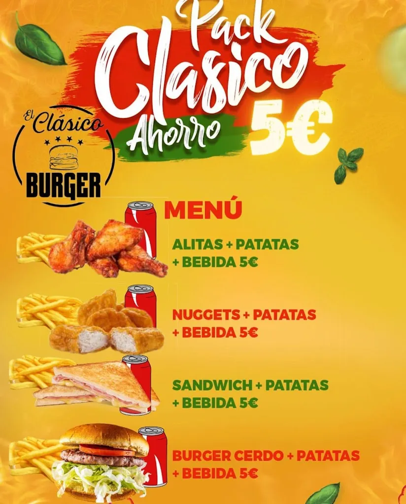 Menu_El Clasico Burger_Villanueva del Arzobispo_image_4