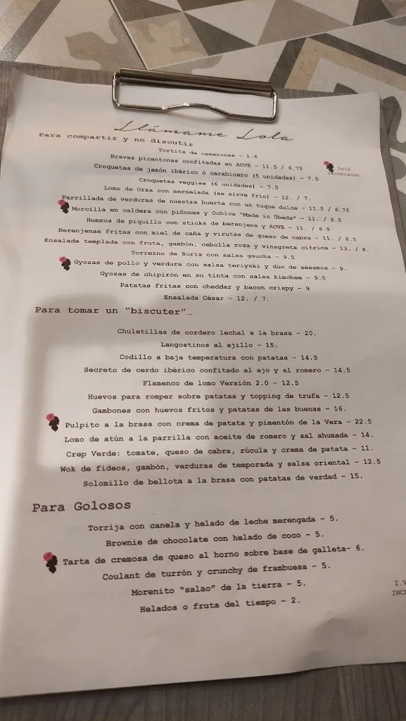 Menu_Gastrobar Llámame Lola_Úbeda_image_4