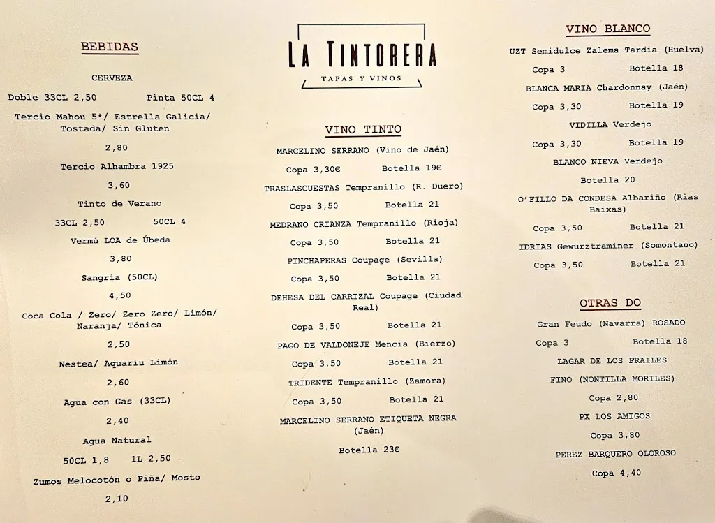 Menu_Taberna La Tintorera_Úbeda_image_3