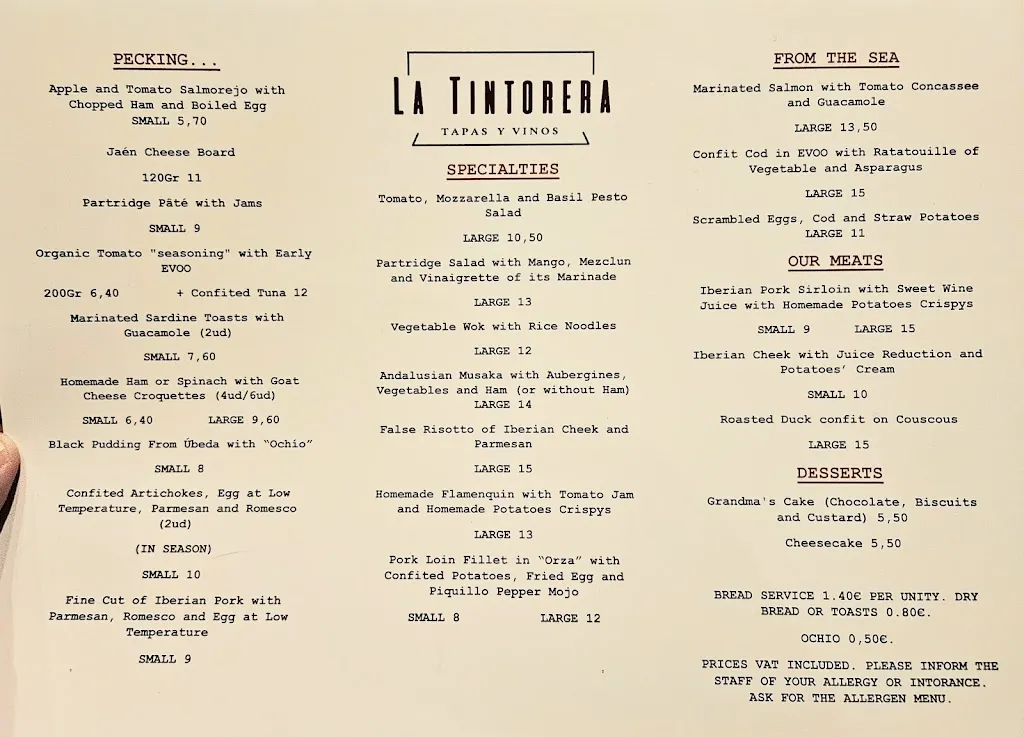 Menu_Taberna La Tintorera_Úbeda_image_4