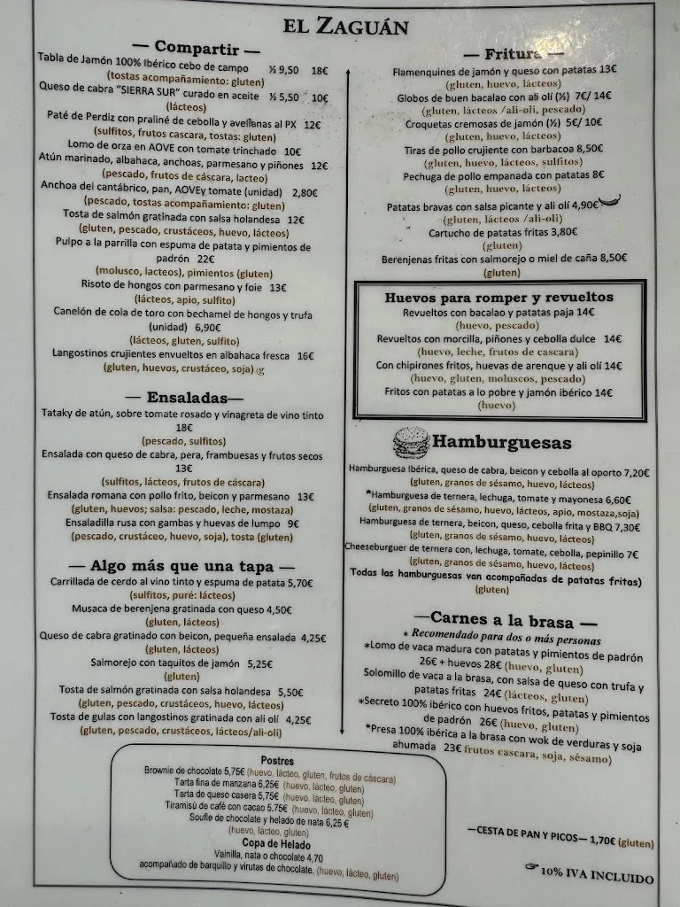 Menu_El Zaguán_Úbeda_image_2