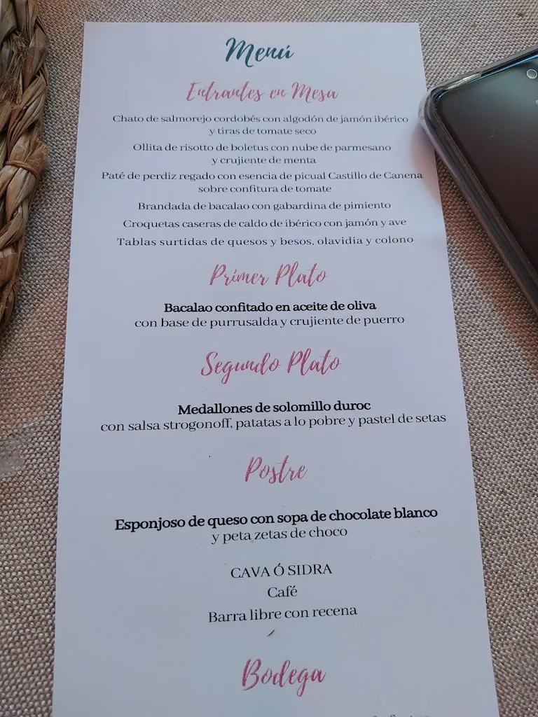 Menu_Ermita Madre de Dios del Campo_Úbeda_image_2