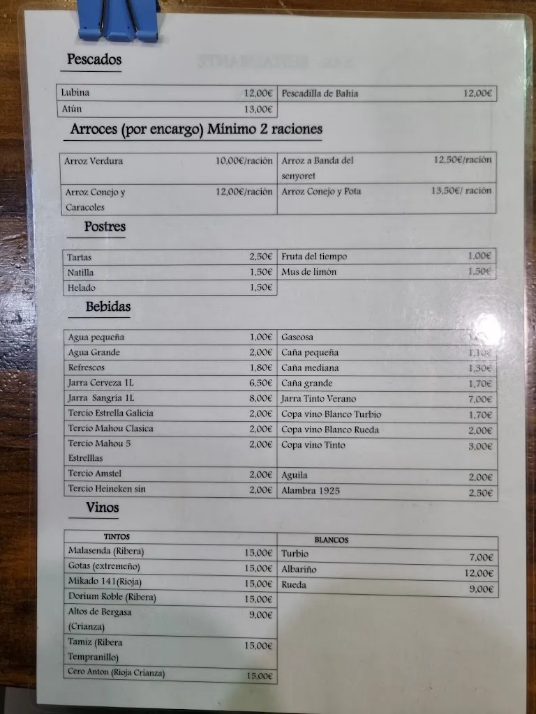 Menu_El Bodegón_Crevillent_immagine_1