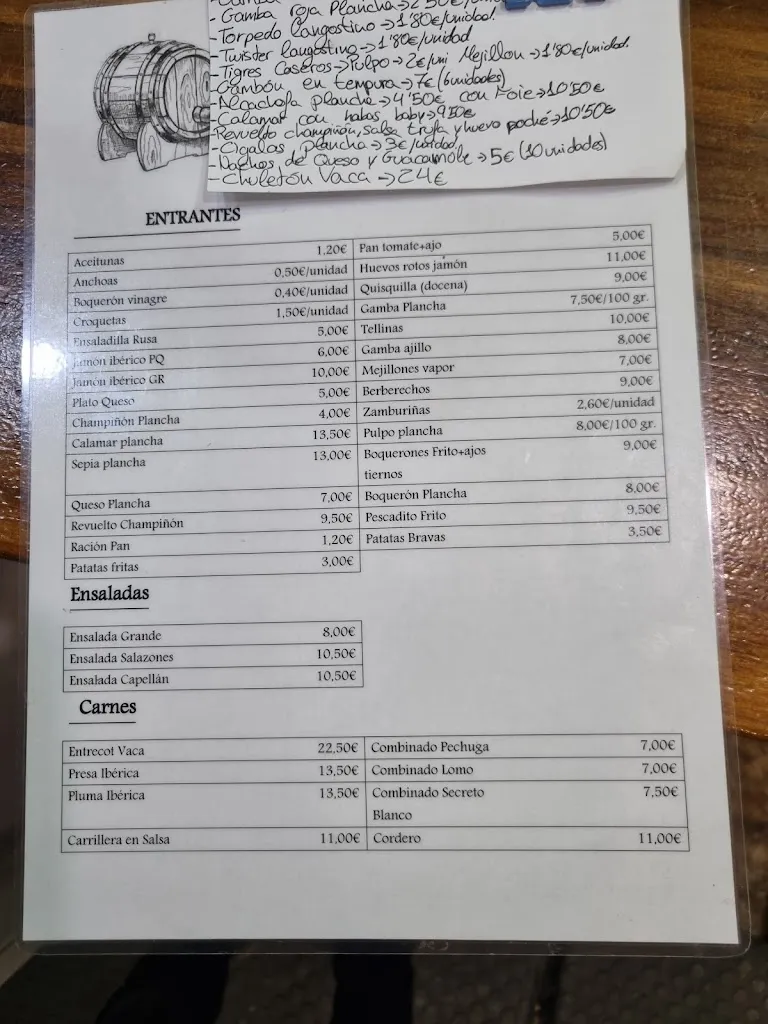 Menu_El Bodegón_Crevillent_immagine_2