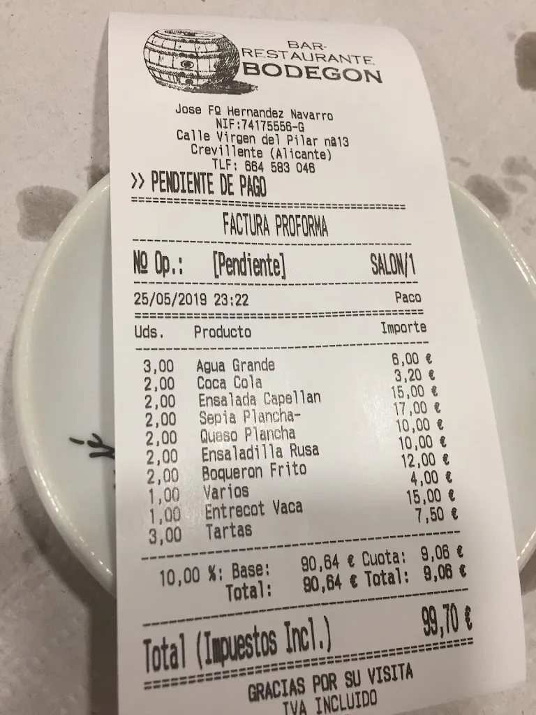 Luis Jose B.G._El Bodegón_Crevillent_recensione