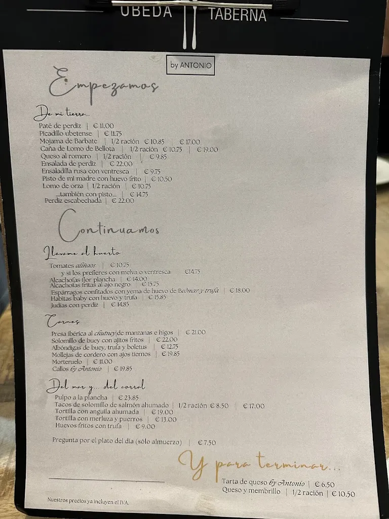 Menu_TABERNA ÚBEDA_Úbeda_image_3