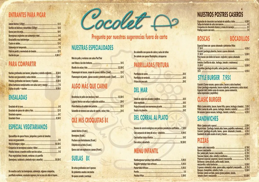 Menu_COCOLET Restaurante-Tapas_Úbeda_immagine_3