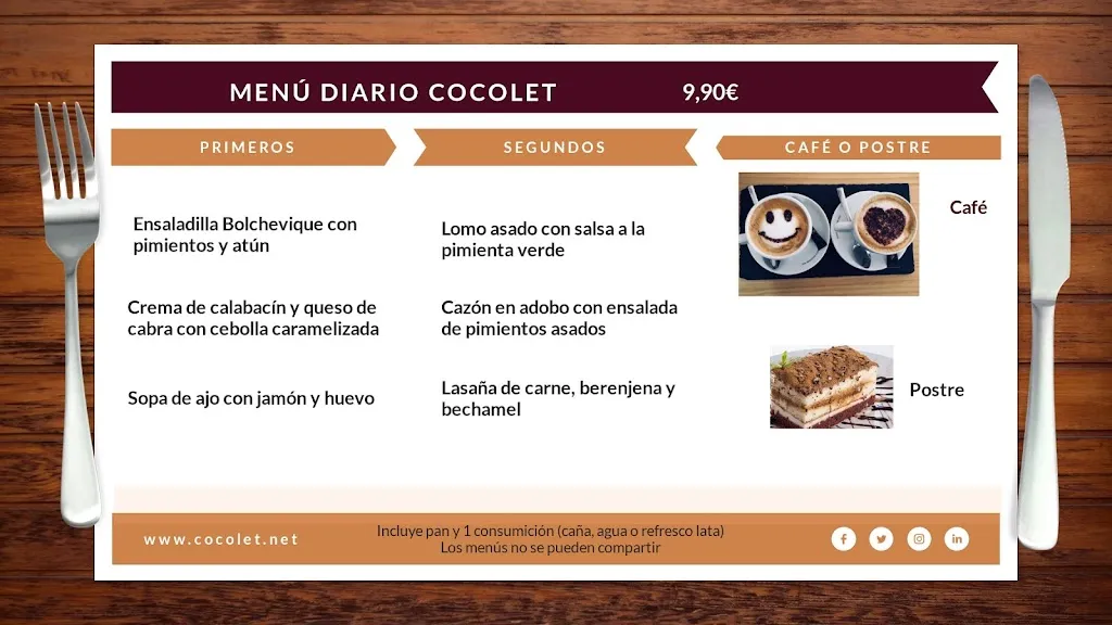 Menu_COCOLET Restaurante-Tapas_Úbeda_immagine_4