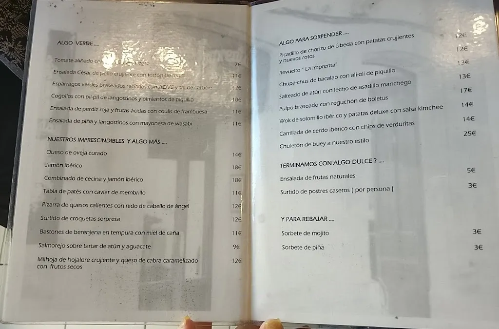 Menu_Restaurante La Imprenta_Úbeda_image_2
