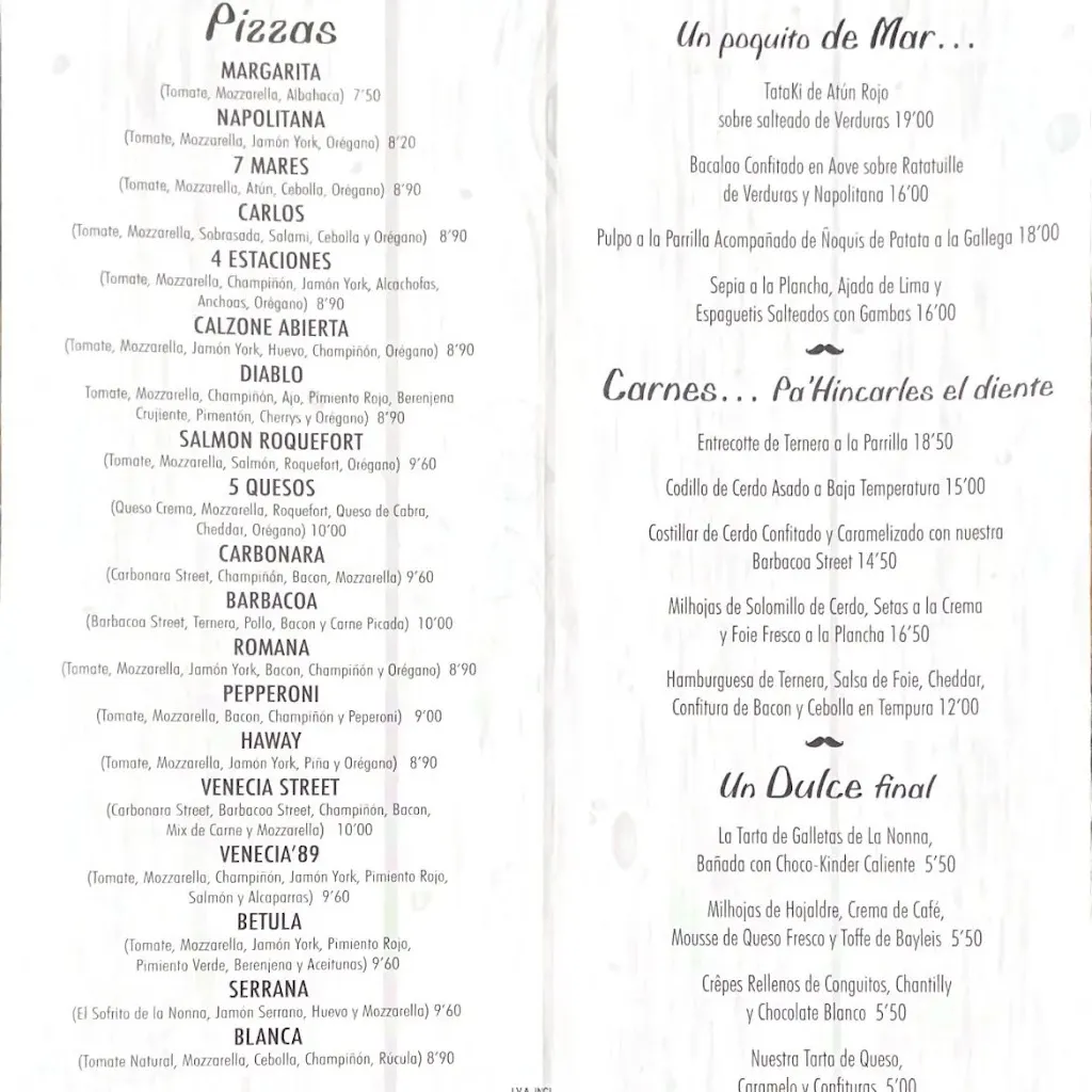 Menu_Restaurante Venecia Street_Úbeda_image_3