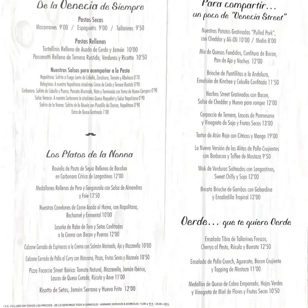 Menu_Restaurante Venecia Street_Úbeda_image_4
