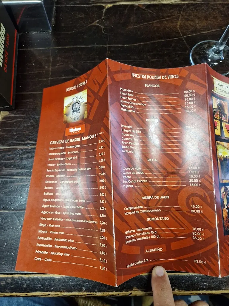 Menu_La Bodega de Úbeda_Úbeda_immagine_4