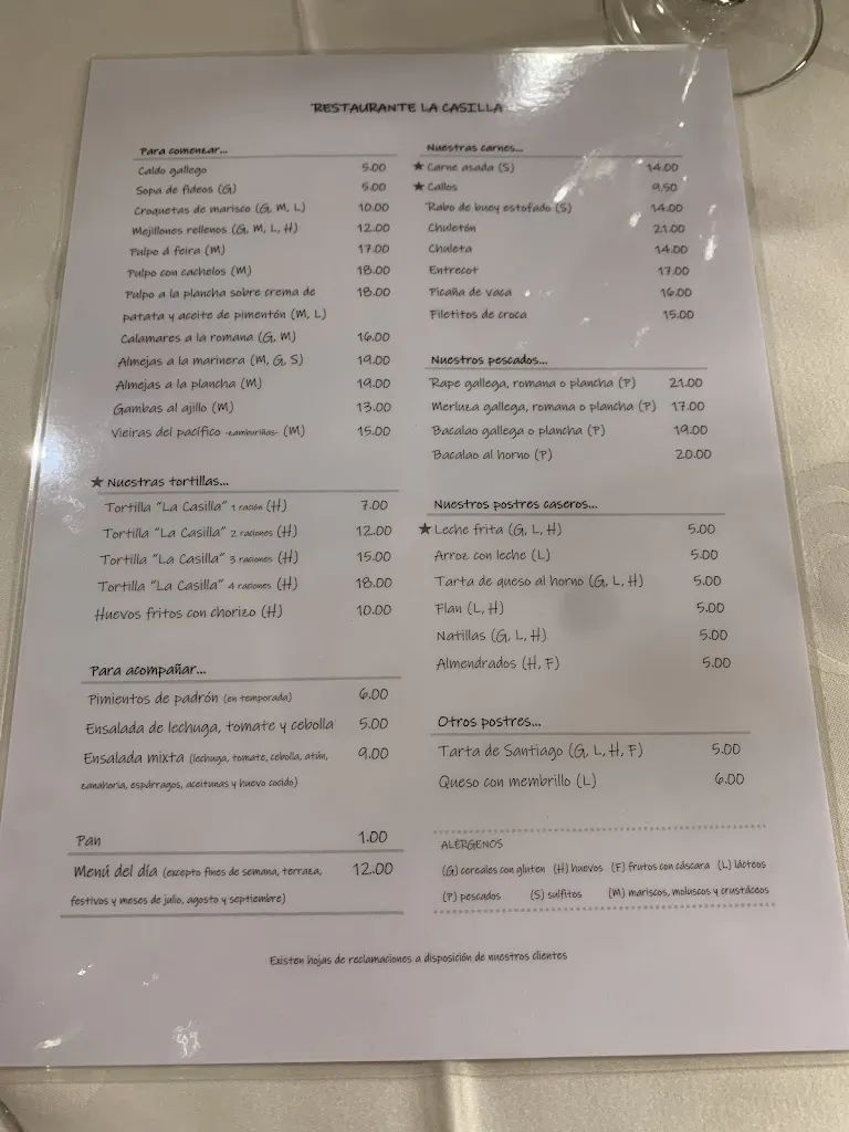 Menu_Restaurante La Casilla_Betanzos_immagine_2