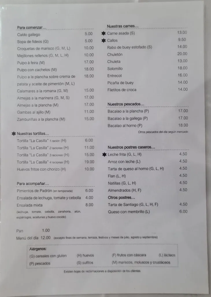 Menu_Restaurante La Casilla_Betanzos_immagine_3