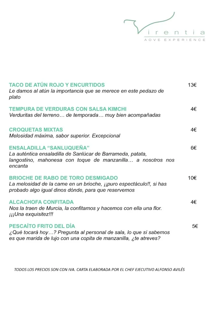 Menu_Virentia - Restaurante en Úbeda_Úbeda_image_1