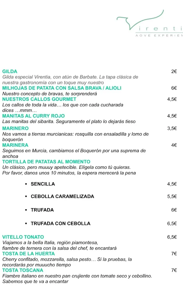 Menu_Virentia - Restaurante en Úbeda_Úbeda_image_2