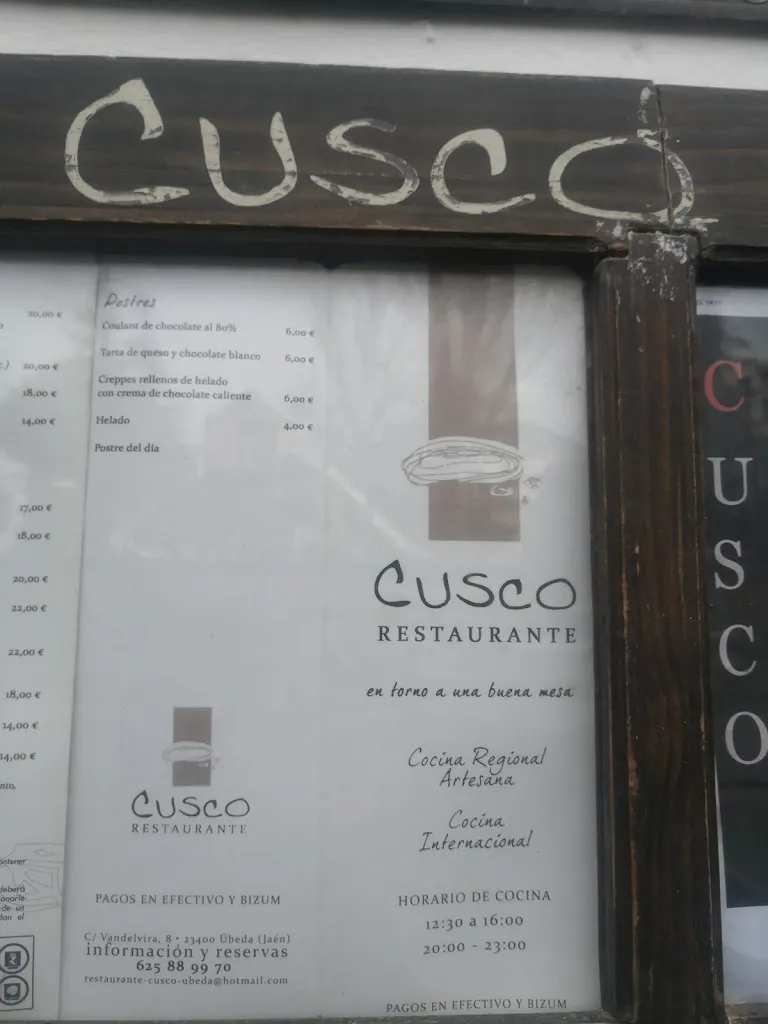 Menu_Restaurante Cusco_Úbeda_image_2