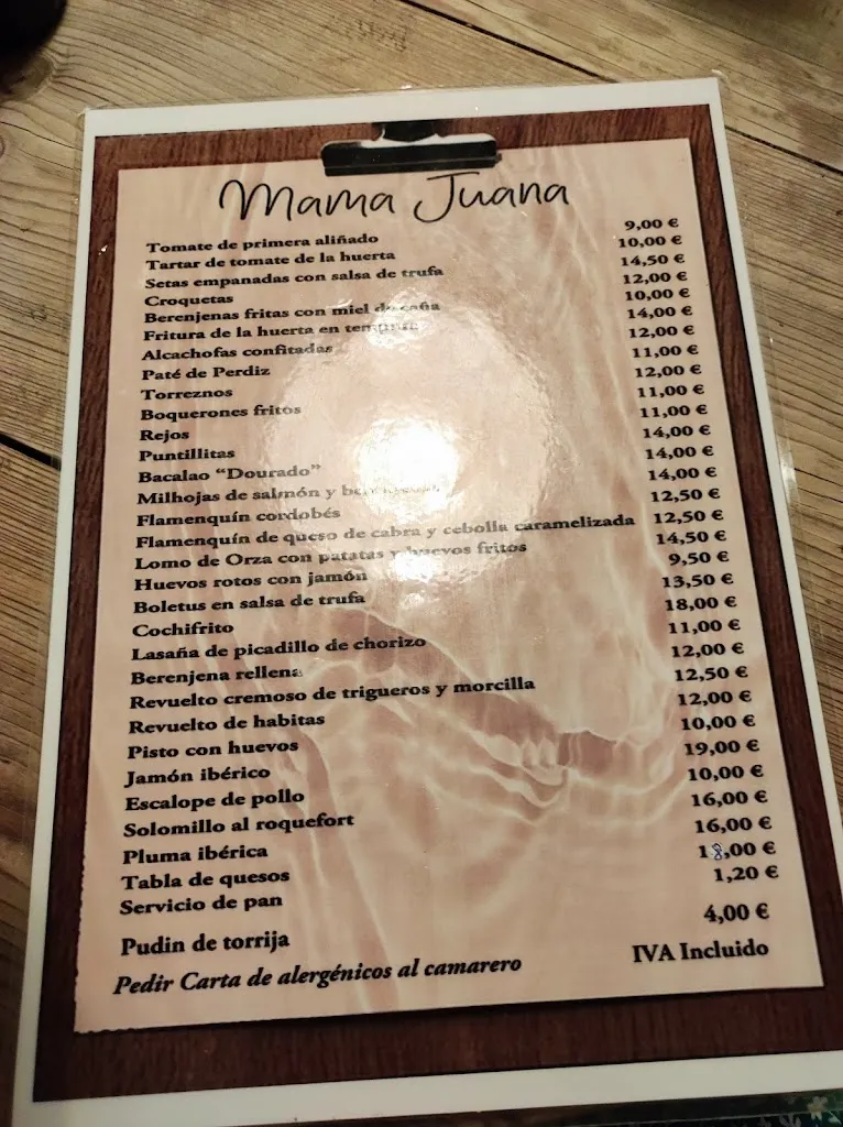 Menu_Bar Mama Juana Úbeda_Úbeda_image_3