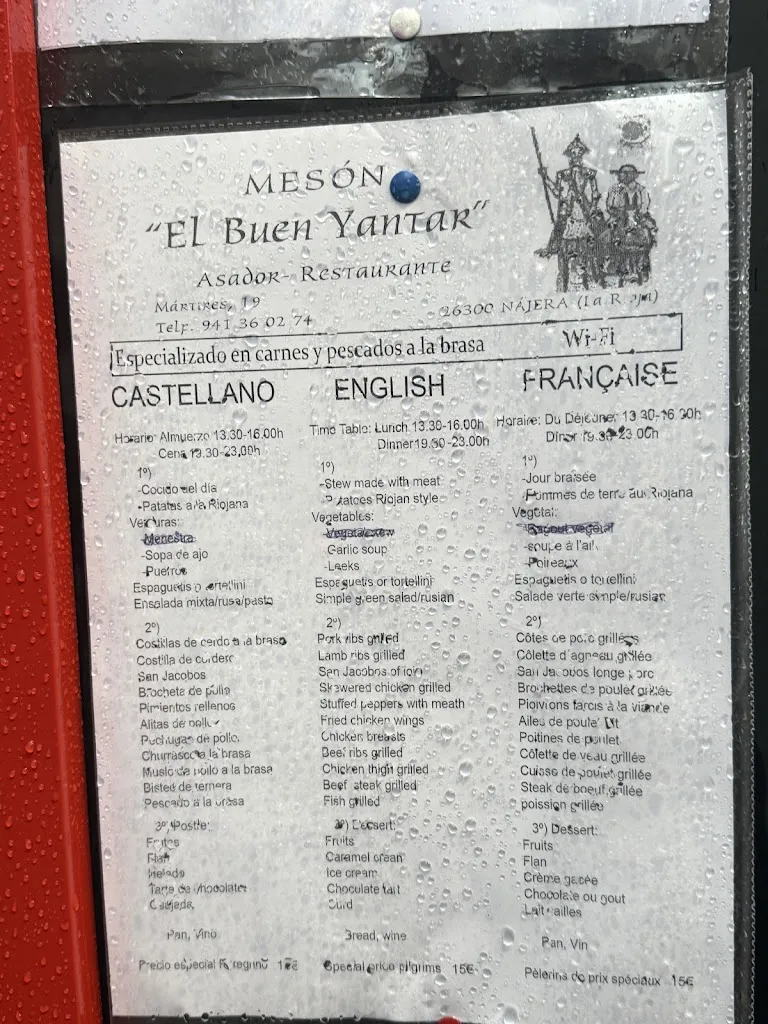 Menu_Mesón El Buen Yantar, Najera_Arenzana de Arriba_image_1