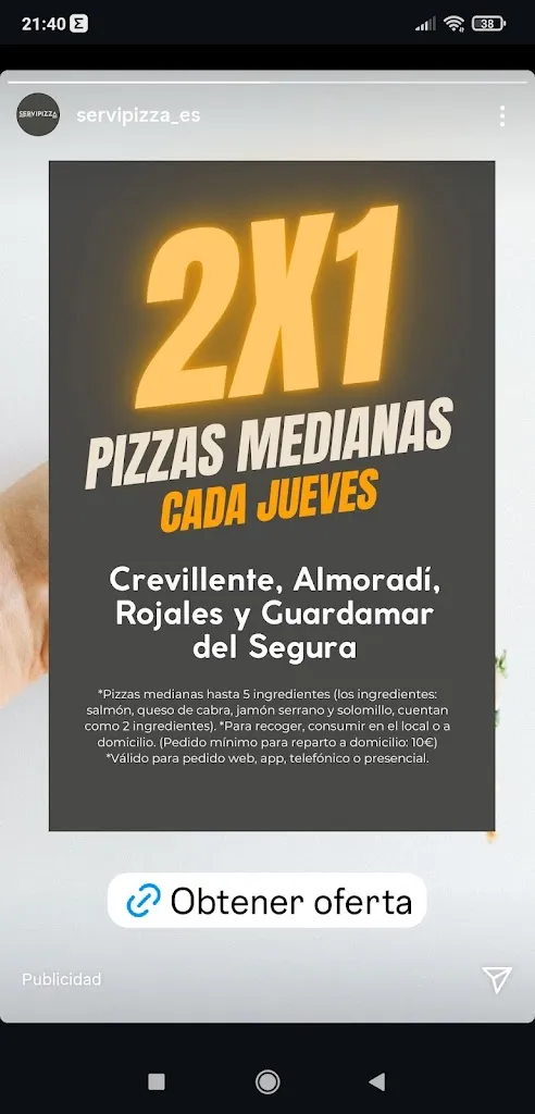 Francisco Candela_Servipizza Crevillent_Crevillent_review