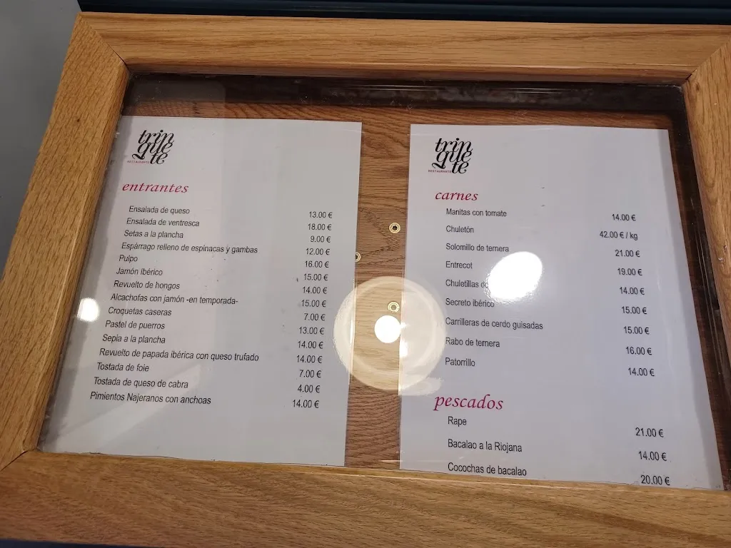 Menu_Restaurante El Trinquete_Arenzana de Arriba_immagine_1