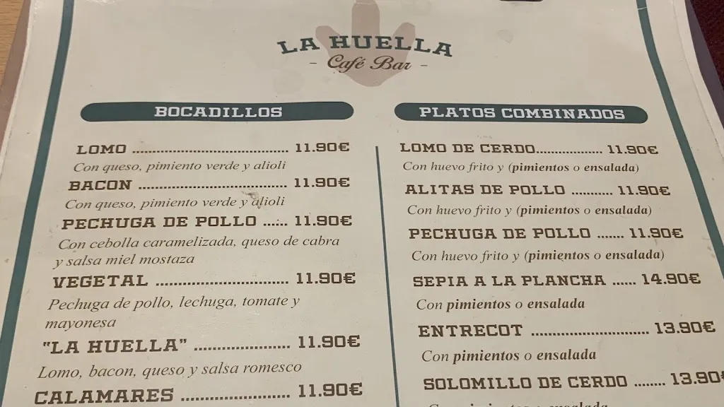 Menu_Bar La Huella_Arnedillo_image_4