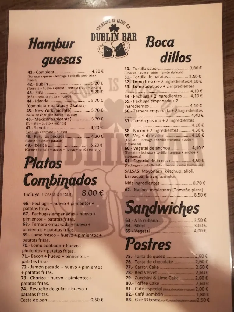 Menu_Dublin Bar Restaurante_Autol_image_4