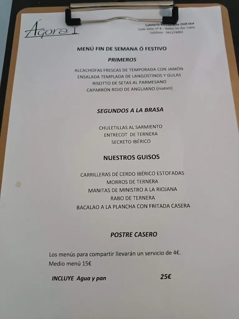 Menu_Ágora Lounge_Baños de Río Tobía_image_1