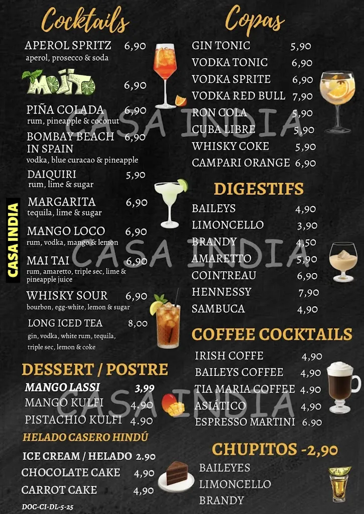 Menu_Casa India Restaurant_Bezares_image_2