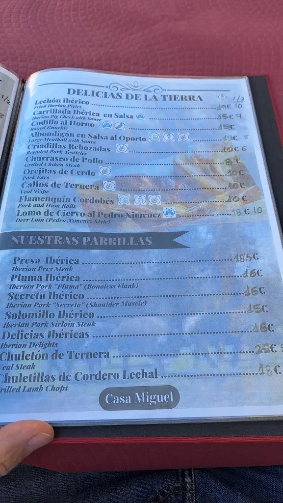 Menu_Restaurante Casa Miguel de Cardeña_Cárdenas_image_1