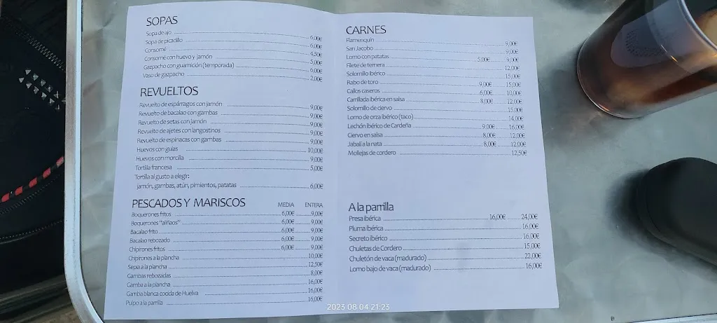 Menu_Posá La Encina Hostal Cardeña_Cárdenas_image_2