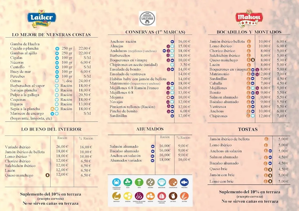 Menu_Las cañas_Cañas_image_1