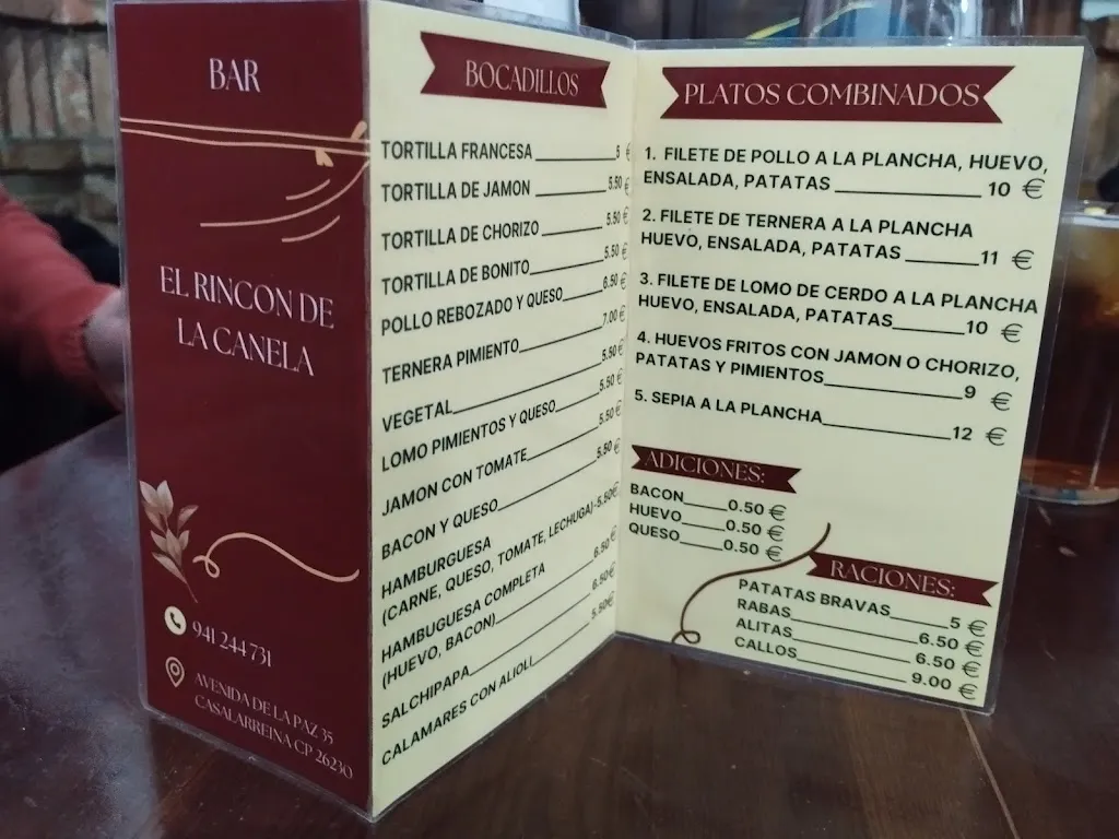Menu_El Rincon De La Canela_Casalarreina_image_1