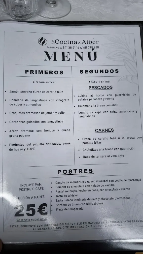 Menu_Restaurante LA COCINA DE ALBER_Arnedo_image_1