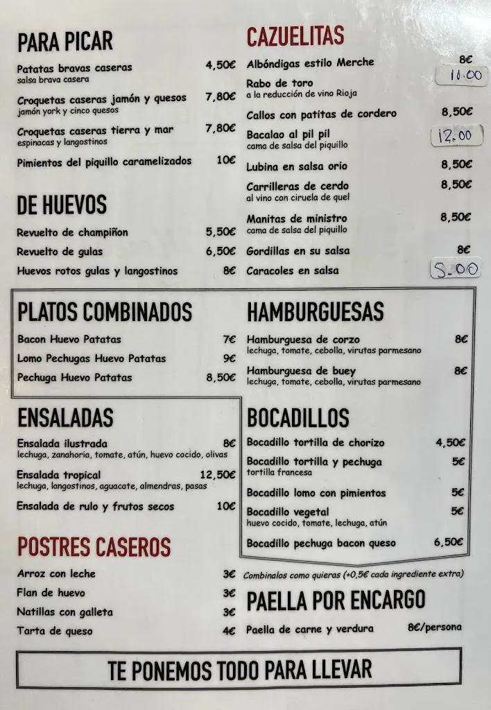 Menu_Bar La Esquina, el rincón de Merche_Arnedo_image_1