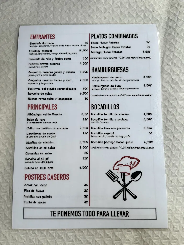 Menu_Bar La Esquina, el rincón de Merche_Arnedo_image_4