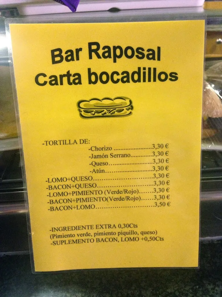 Menu_Bar Restaurante Raposal_Arnedo_image_2
