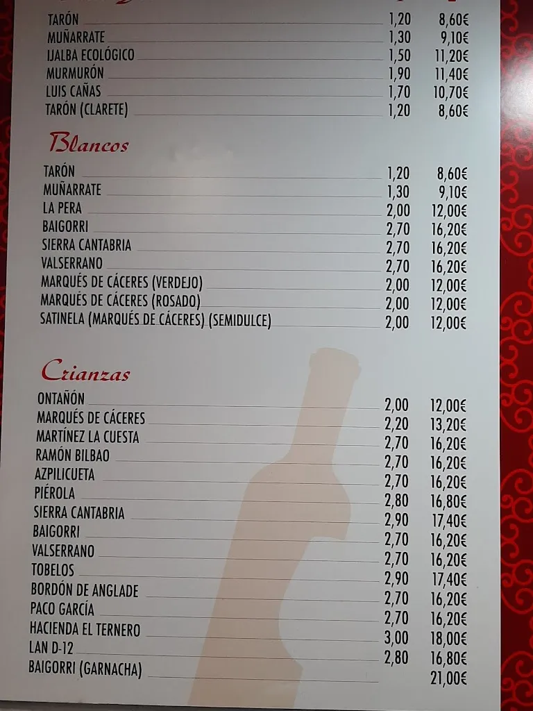 Menu_La Taberna de Baco_Logroño_immagine_2