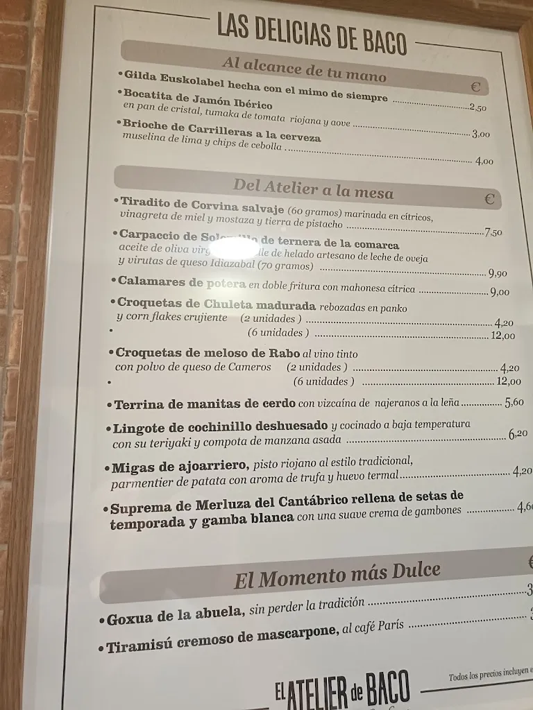 Menu_La Taberna de Baco_Logroño_immagine_4