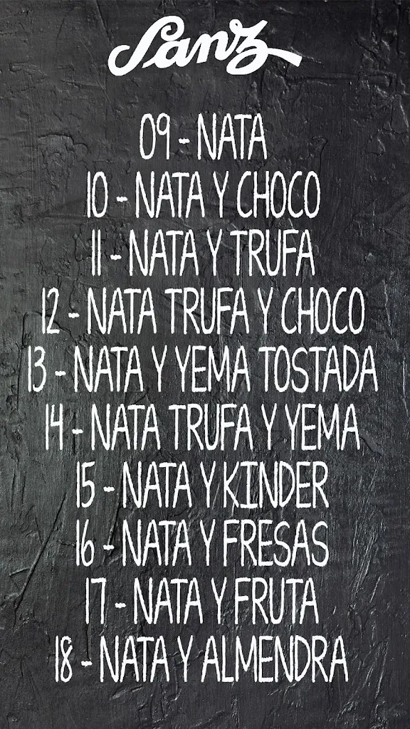 Menu_Pastelería Confitería Sanz_Lumbreras_image_2