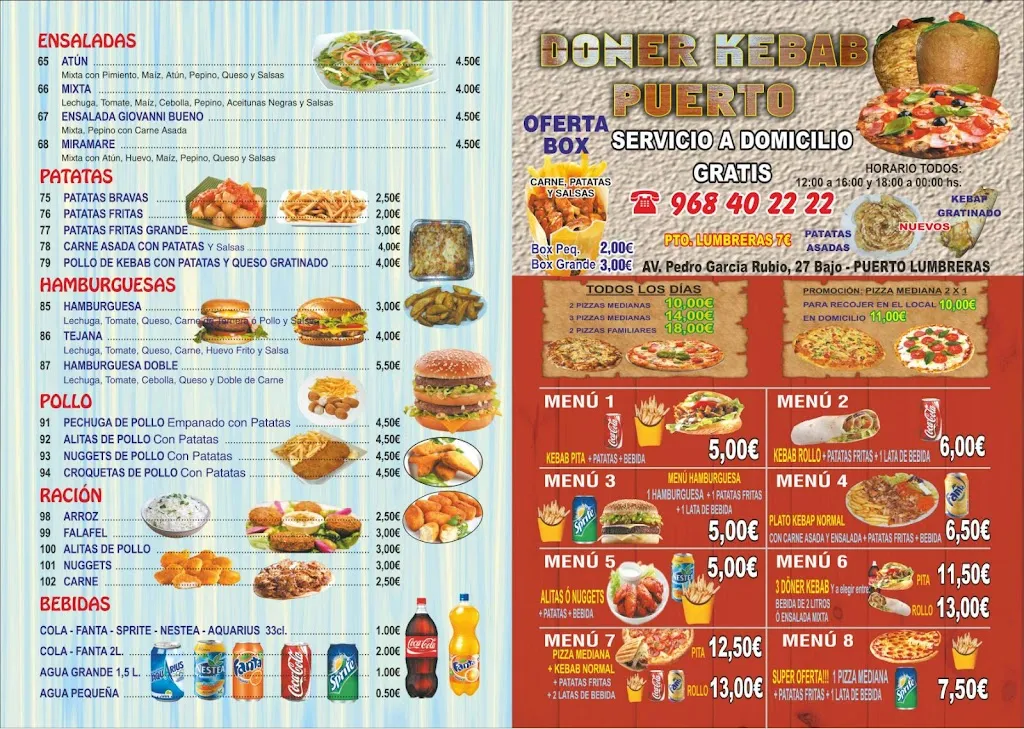 Menu_DONER KEBAB PUERTO_Lumbreras_image_2