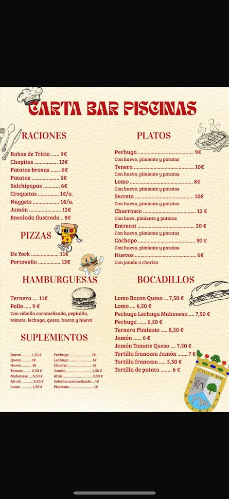 Menu_bar restaurante las piscinas_Ribafrecha_image_1