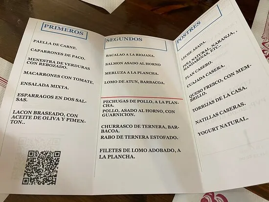 Menu_RESTAURANTE CASA PACO DE RODEZNO_Rodezno_image_2